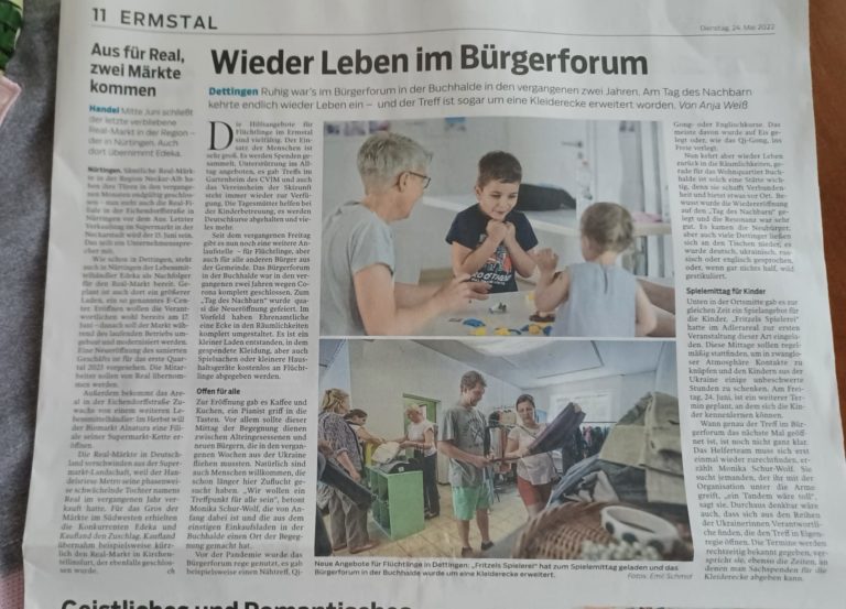 Wieder Leben im Bürgerforum