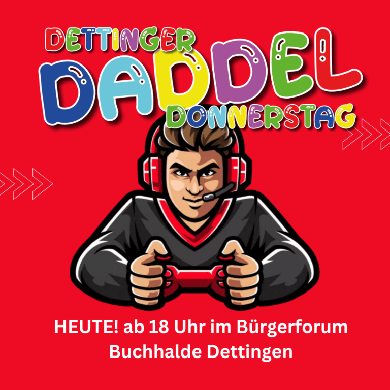Heute wieder Daddeltreff ab 18 Uhr