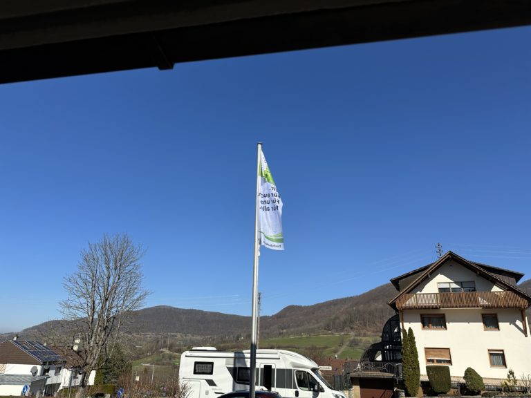 Die Fahne wurde gehisst