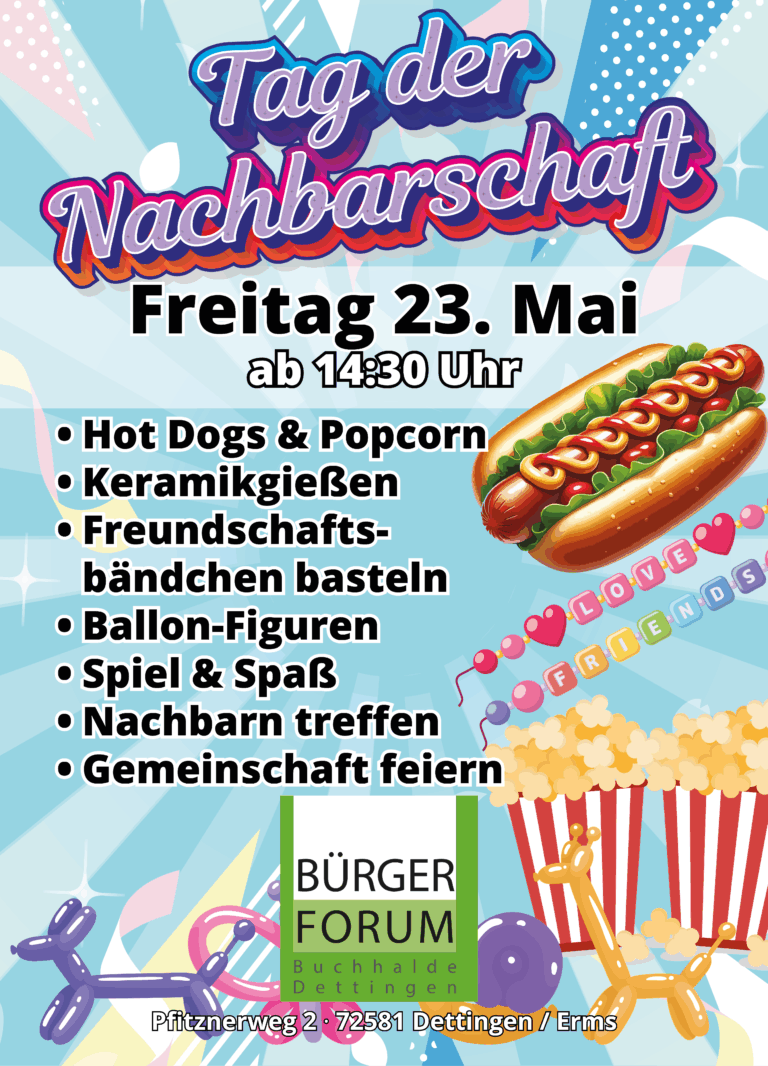 Tag der Nachbarschaft – Begegnung, Spaß und Gemeinschaft am 23. Mai
