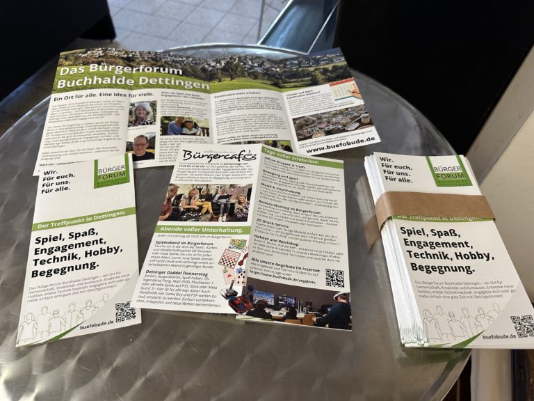 Unsere Flyer sind da – und Dettinger Unternehmen stehen im Mittelpunkt!