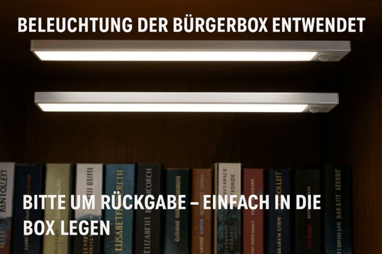 Diebstahl in der Bürgerbox – Rückgabe möglich
