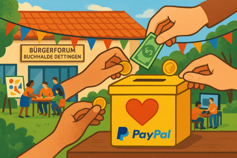 Wir sind jetzt offiziell als gemeinnützige Organisation bei PayPal bestätigt!