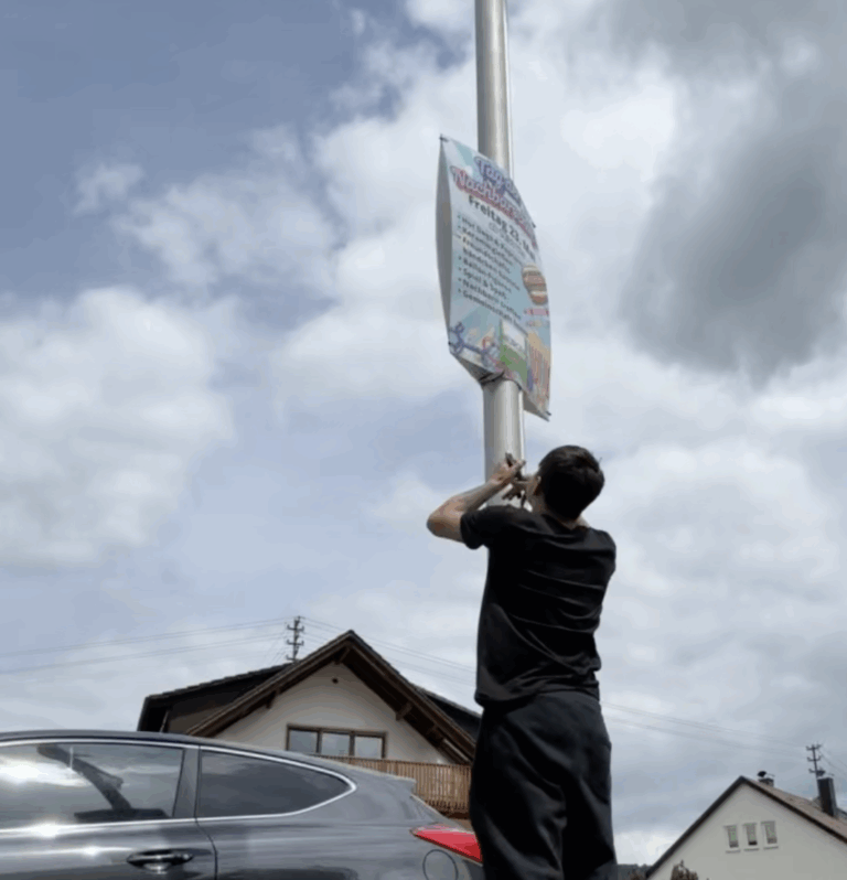 Danke für die Aufmerksamkeit – Unsere Plakate zum Tag der Nachbarschaft sind wieder entfernt
