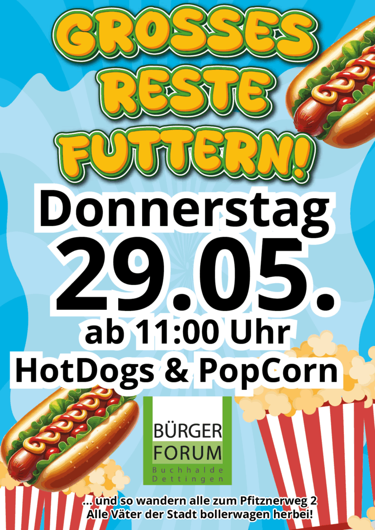 Großes Reste-Essen am Vatertag!