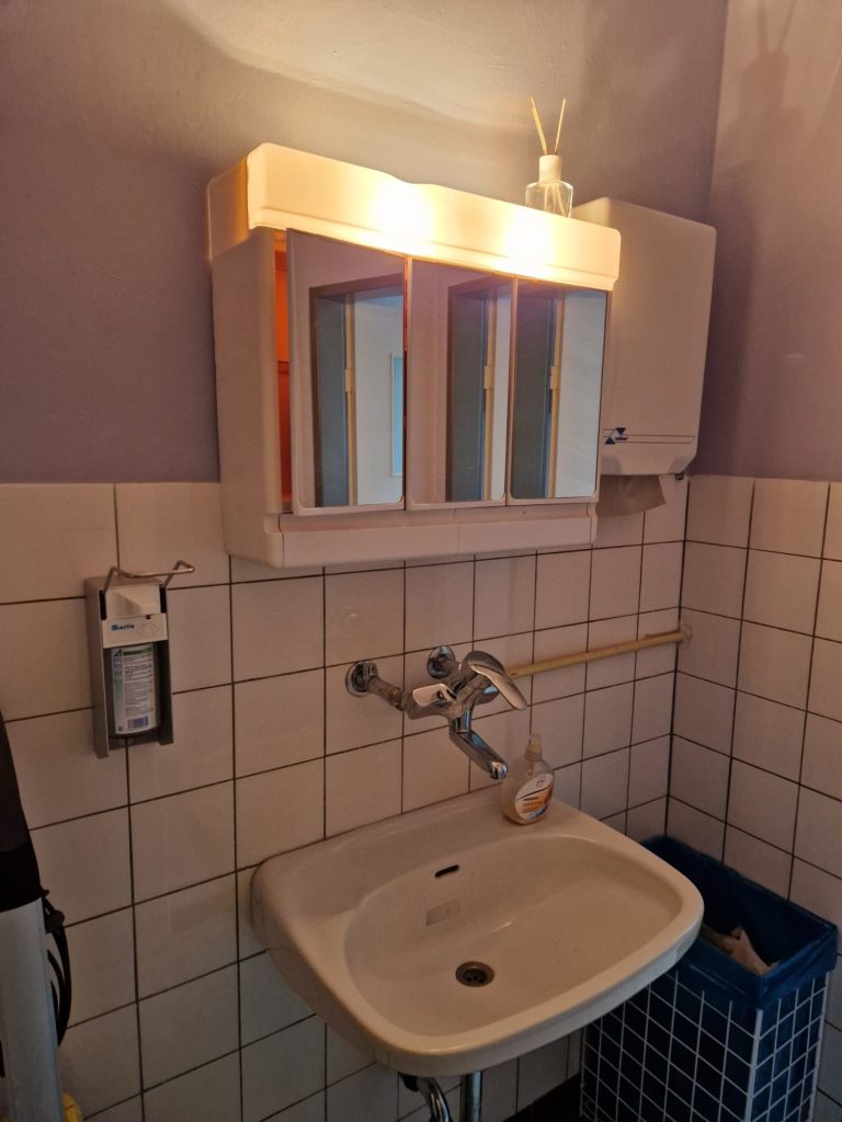 Neuer Glanz für den Waschbereich – Arbeiten laufen derzeit