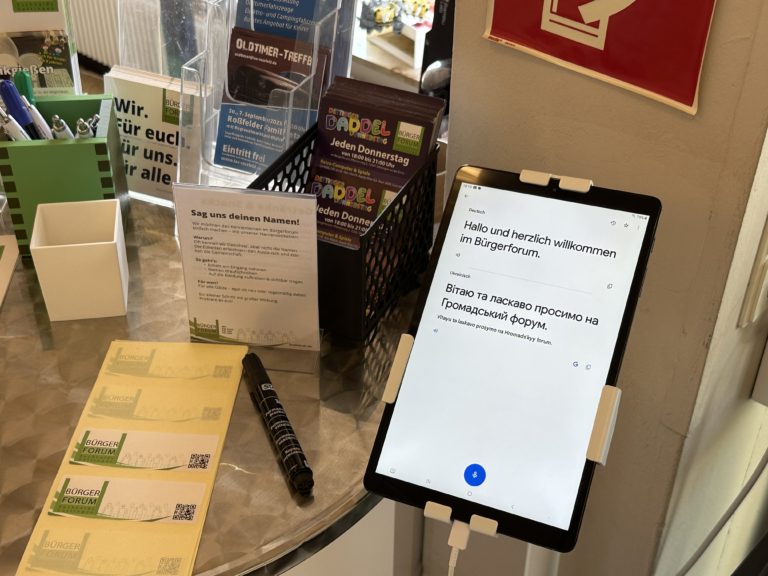 Sprache verbindet – Unsere neue Übersetzungs-Station im Bürgerforum