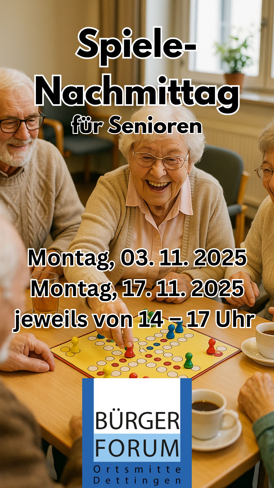 Spiele-Nachmittag für Senioren